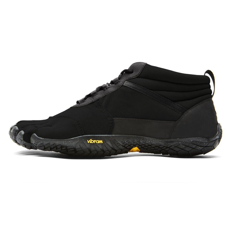 Vibram FiveFingers Herre Barfodet Sko Sort - V-Trek Insulated - 4350JYOUS